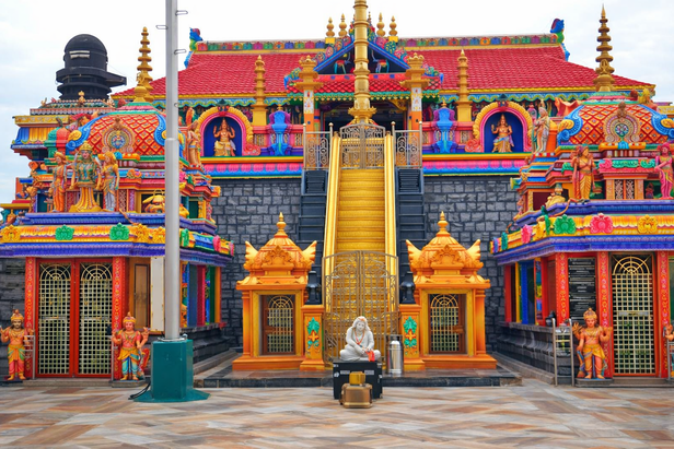 Devotees Climbing the Hills of Sabarimala