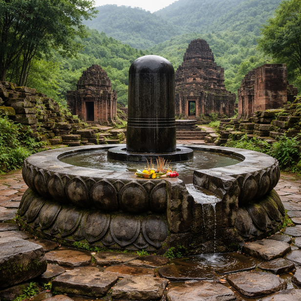Ancient Shiva Lingam in Vietnam