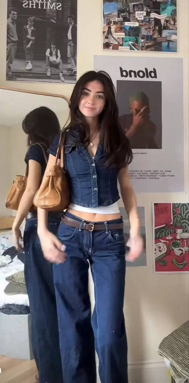 Low-waist jeans are back and we are living our best Y2K life