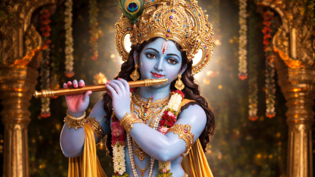 An Idol of Lord Krishna (Image Credit: AI)