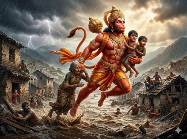​Hanuman Saving the Helpless