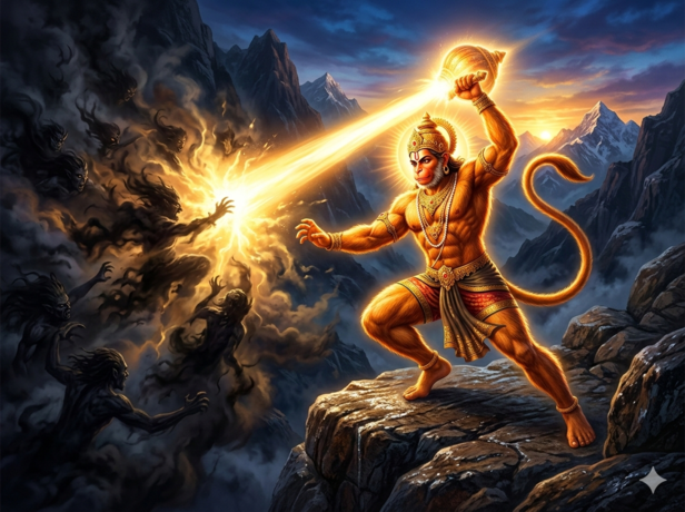 ​Hanuman Dispelling Darkness