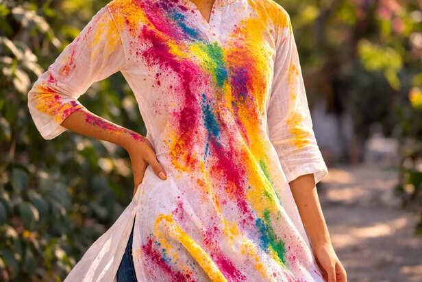 ​Colorful Kurta Capturing the Spirit of Holi