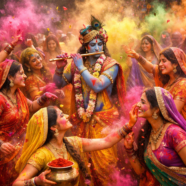 ​Gopis Devoted to Krishna