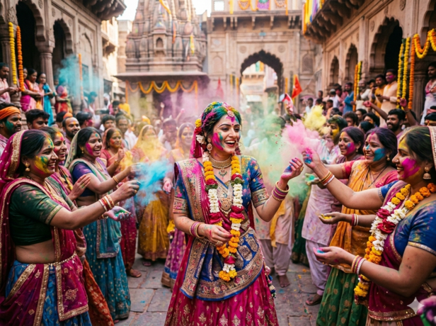 ​Radha’s Divine Presence in Holi
