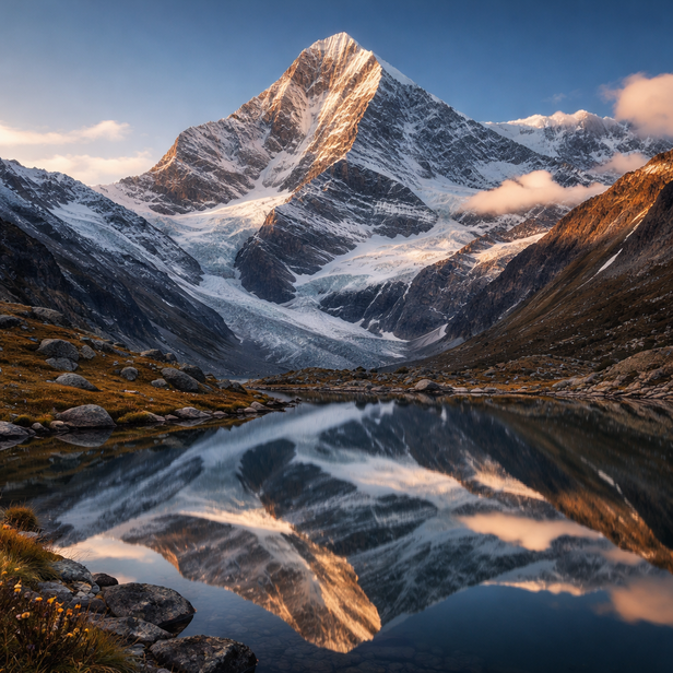 Dronagiri Mountain in the Himalayas