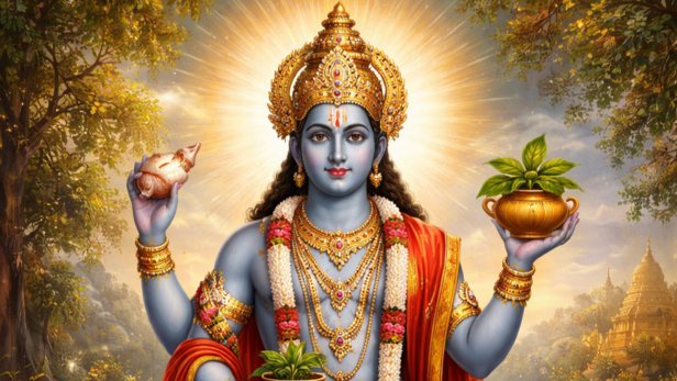 Lord Dhanvantari (Image Credit: AI)