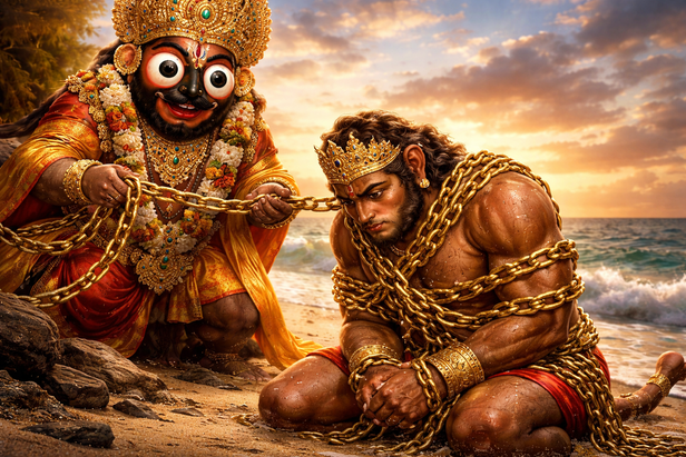Tie Hanuman But Jagannath Did