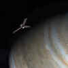 NASA's Juno Spacecraft Sends The First-Ever Image Of Jupiter And Its Moons