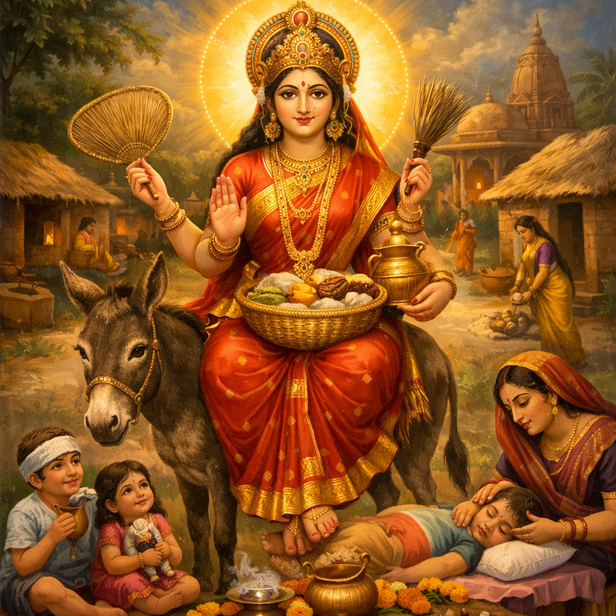 Blessing of Sheetala Mata