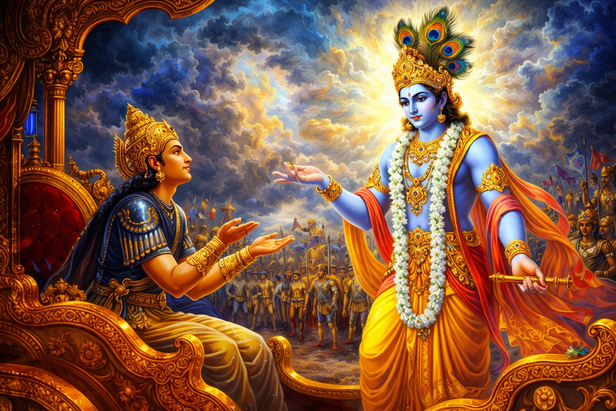 Arjuna and Krishna
