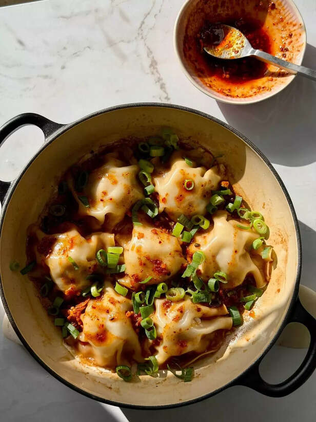 Pinterest |  Enter the internet’s newest obsession: blanket dumplings, also known as no-fold dumplings.