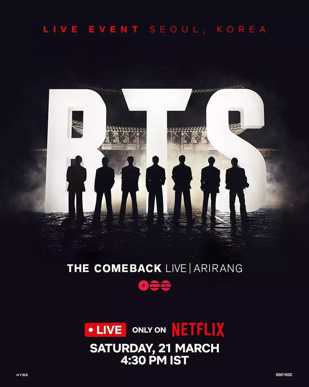 X/@NetflixIndia | BTS' fifth studio album, ARIRANG is set to release on March 20, 2026.
