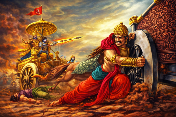 Krishna Became Karna’s Charioteer