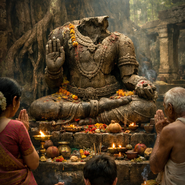 Half-Finished Idol of Maa Ashapura