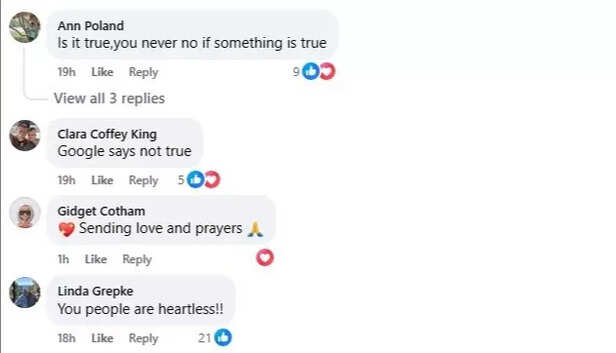 Facebook | Echoes of Nashville | Is the viral news about Dani Grace Jackson’s death real or fake?