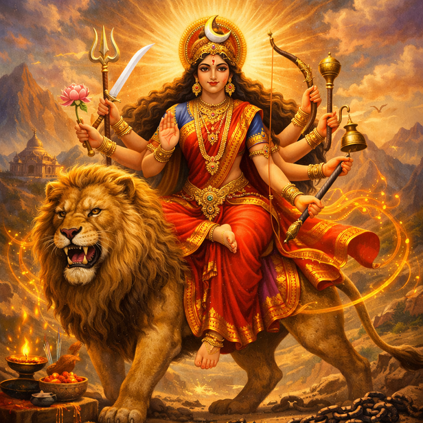 Maa Chandraghanta Strengthens Willpower”