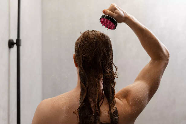 Water Droplets on Skin Close-Up