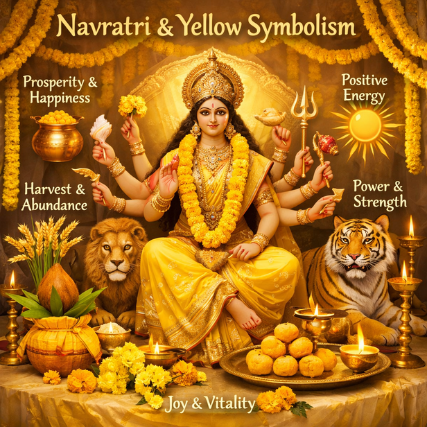 Yellow Symbolism in Navratri