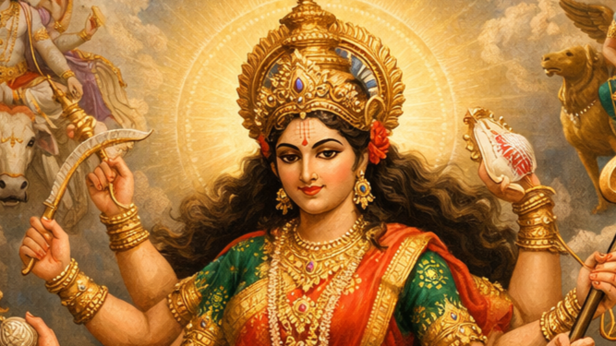 Maa Durga (Image Credit: AI)