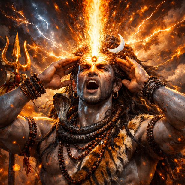 ​Shiva Opening His Third Eye