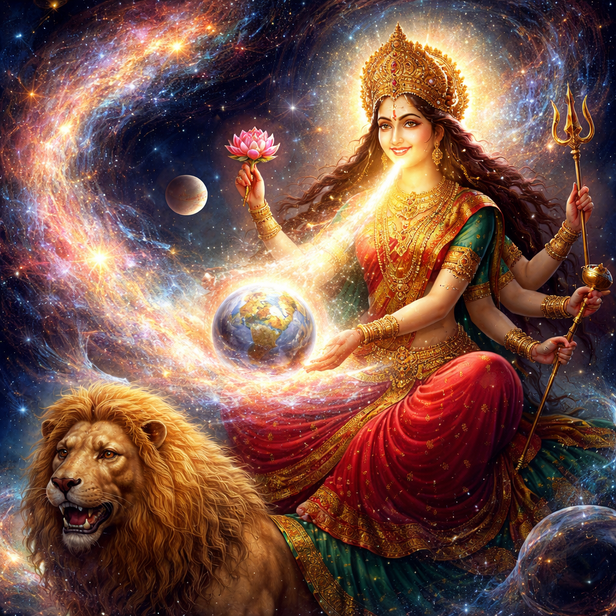 Divine Radiance of Maa Kushmanda