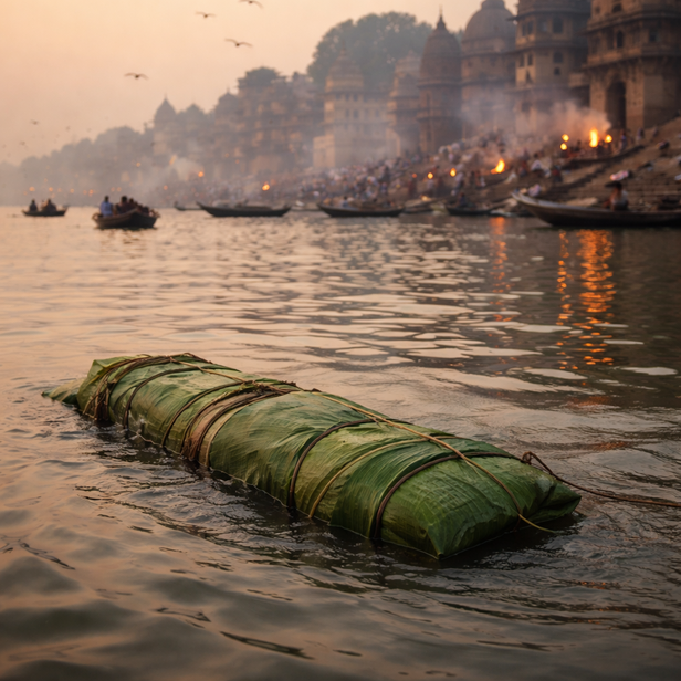 Floating in the Sacred Ganges