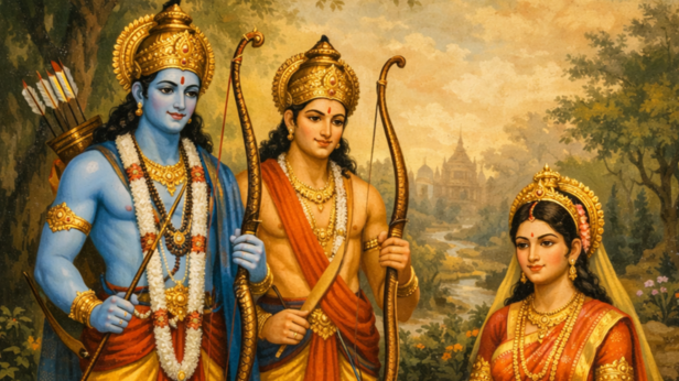 Lord Ram, Lakshman, Sita Devi (Image Credit: AI)