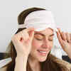 Green tea bags on eyes