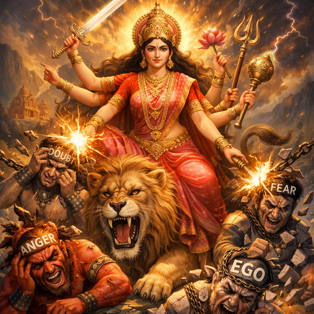 Maa Katyayani Destroying Mental Obstacles