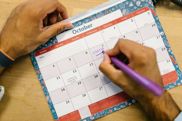 Calendar marking 40-day commitment