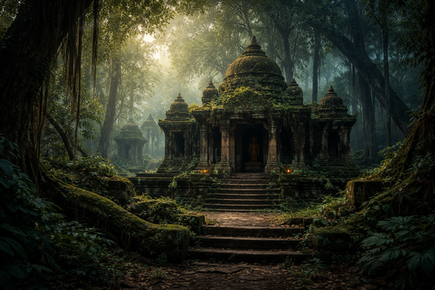 ​Abandoned Silent Temple in Forest