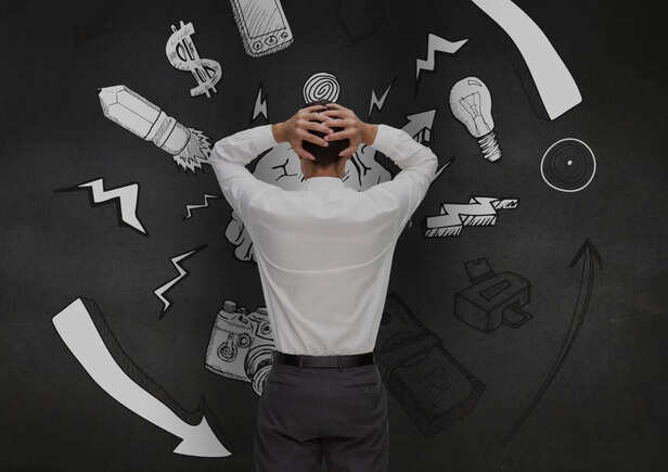 Person thinking after failure