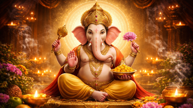 Lord Gajanana (Image Credit: AI)