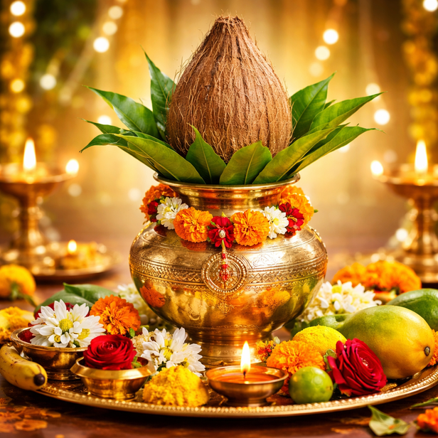 ​ Sacred Kalash with Coconut