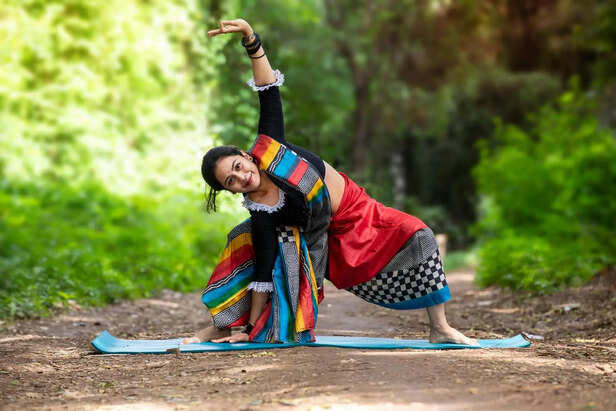 Morning routine with yoga and sunlight