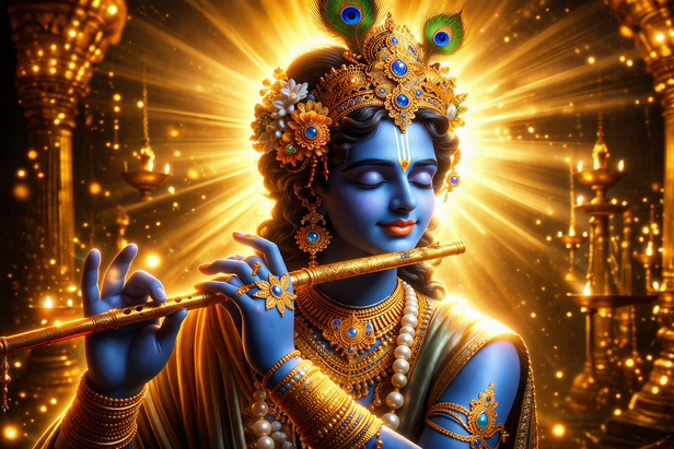 Krishna Teaching Arjuna