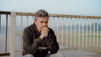 Sameer on the bridge