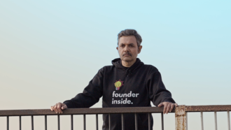 Sameer on the bridge