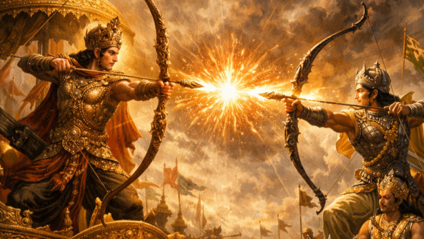 Karna Vs Arjuna (Image Credit: AI)