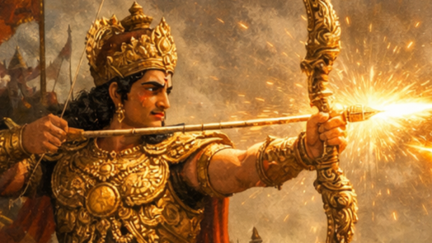 Arjuna's Focus (Image Credit: AI)
