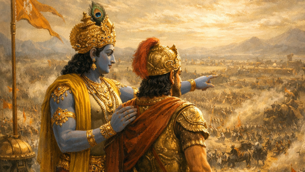 A Scene From Mahabharata War (Image Credit: AI)