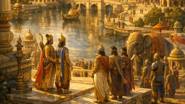 An Imagination of Indraprastha (Image Credit: AI)