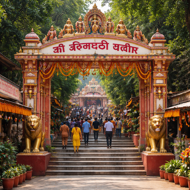 Bhimchandi Temple Entrance
