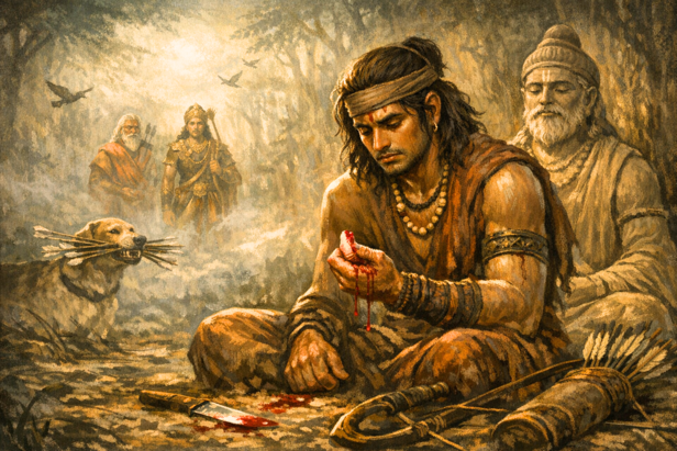 The Untold Story of Eklavya (Image Credit: AI)