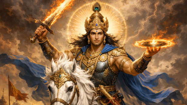 A Representation of Kalki Avatar (Image Credit: AI)