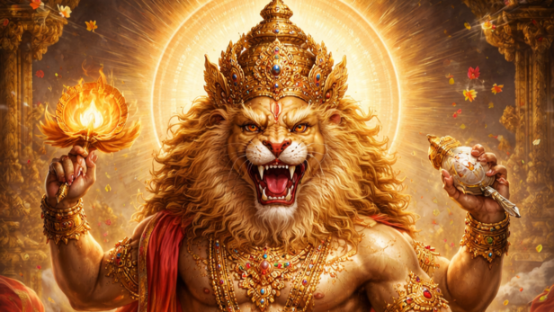 Lord Narasimha (Image Credit: AI)