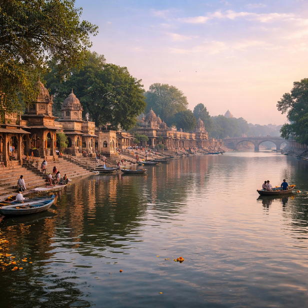 ​ Peaceful Shipra River View