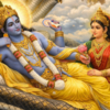 Lord Vishnu at Vaikuntha (Image Credit: AI)