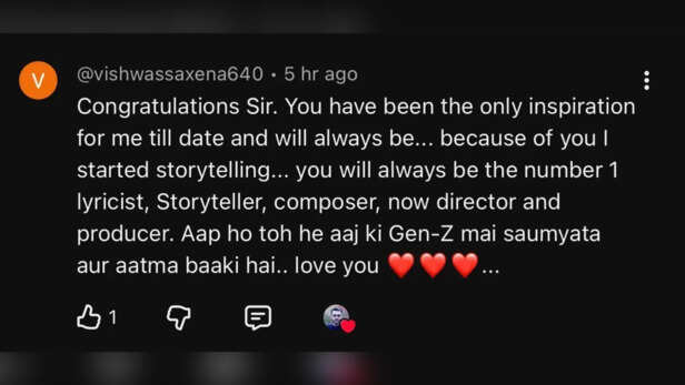 YouTube comments on Neelesh Misra's channel